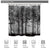 Riyidecor Fabric Forest Dark Mens Black Shower Curtain Set for Bathroom 72Wx72H Inch Nature Gothic Tree Winter Foggy Woodland Bath Curtain Outdoor Bathtub Accessories Art Decor 12 PCS Plastic Hook